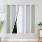 Sage Green and Greyish White Ombre Blackout Curtains by ESTELARTEXTILER
