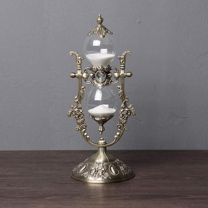 Hourglass Timer, 15 Minutes Embossed Golden Hourglass Timer, Used - Image 6