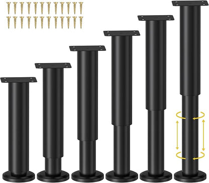 Wlrrcwdttc 6 Pcs Adjustable Height Bed Support Legs by Wlrrcwdttc