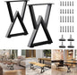 Metal Bench Legs 16 Inch Double Triangle Coffee Table Legs End Table Legs by ITeeLas