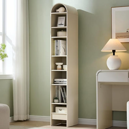 IFGET 67" Tall Arched Bookshelf, 8 Tiers Arch Bookcase by IFGETEnrichYourLivingSpace