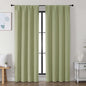 Simplebrand Ava Sage Green Blackout Curtains by Simplebrand