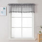 Chyhomenyc Sheer Charcoal Grey Valances by Chyhomenyc