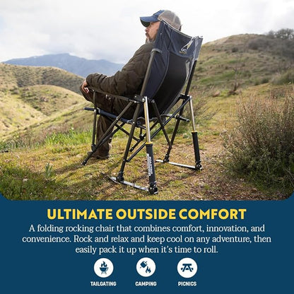 GCI Outdoor Roadtrip Rocker Camping Chair | Portable, Folding Rocking Chair - Image 3