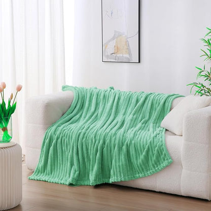 Mint Green Fleece Throw Blanket 60”×80” - Image 2