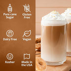 Syruvia Glazed Donut Coffee Syrup - 25.4 fl oz - Kosher Coffee Syrups, Gluten Free, No Coloring, Perfect for Drinks, Soda, Shakes, Desserts, and More.