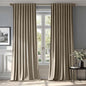 MIULEE Taupe Velvet Curtains 52x90 inches Luxury Blackout Curtains | Thermal by MIULEE