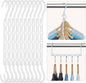 HOUSE DAY White Magic Space Saving Hangers, Premium Smart Hanger Hooks by HOUSEDAY