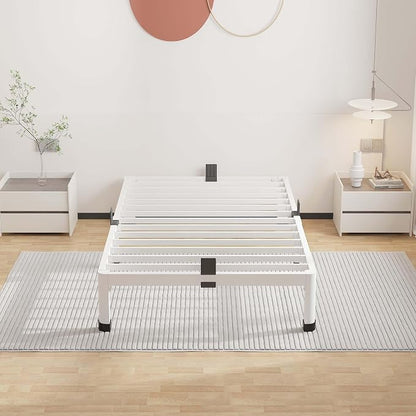ROIL 7 Inch White Twin Bed Frame - Image 7