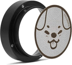 54mm Espresso Accessories Kit, Dosing Funnel and Puck Screen Set, Magnetic Coffee Funnel, 53.5mm Reusable Espresso Puck Screen, Espresso Tools(Doggie)