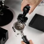 MHW-3BOMBER Coffee Portafilter Cleaning Brush 58mm ABS Espresso Machine Portafilter Brush Speacial for 58mm Portafilter Professional Barista Cleaning Tools Effectively Cleaning, Black B5536