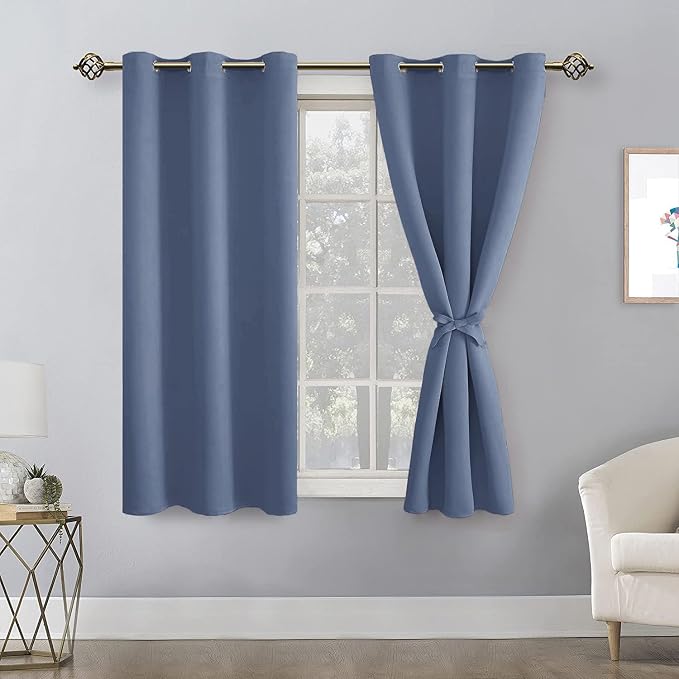 Blackout Curtains for Bedroom, 42 x 54 Inch, 2 Panels | Thermal Insulated & - Image 8