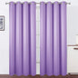 Lilac Blackout Curtains 52 x 84 inch/Lavender Curtains Set of 2 Panels/Thermal by Lemomo