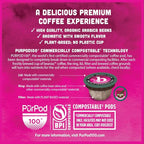 beaniac Organic Bean Me Up Coffeehouse Blend, Medium Roast, Single Serve Compostable K Cup Coffee Pods, Organic Arabica Coffee, Keurig Brewer Compatible, 30 Count