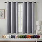 MIULEE Blackout Curtains for Bedroom 2 Panels 40 x 63 Inch Long Light Grey | by MIULEE