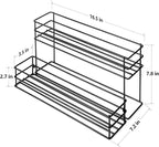 10 Bottle Capacity Coffee Syrup Organizer 2 Tier Coffee Syrup Stand Shelf for Coffee Bar Kitchen Small Wine Rack for Bar Family Storage for Syrup Wine Dressing