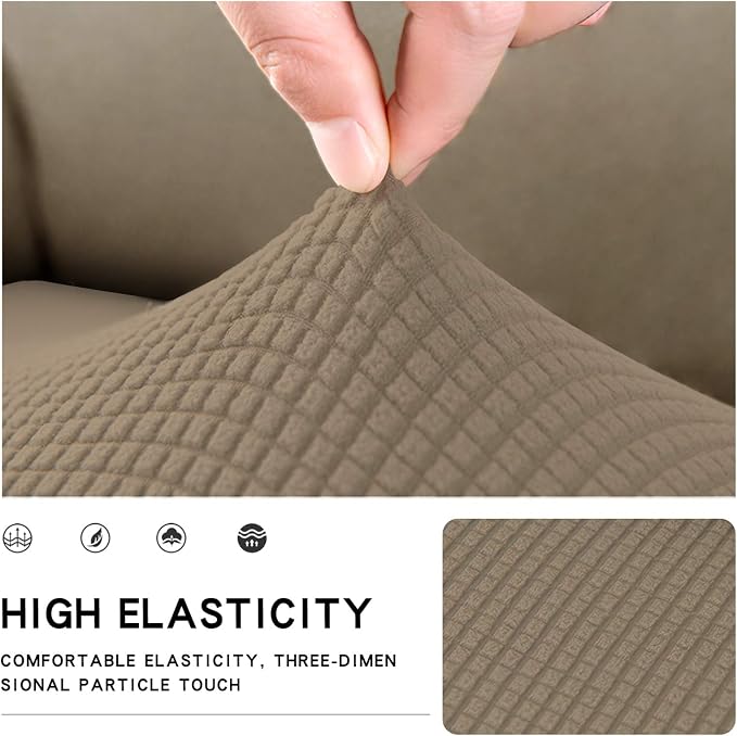 Easy-Going Stretch 1 Piece Loveseat Couch Cushion Cover - Image 3
