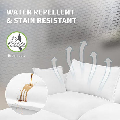 Waterproof Cloud Sectional Couches, Down Filled Sofa - Image 3