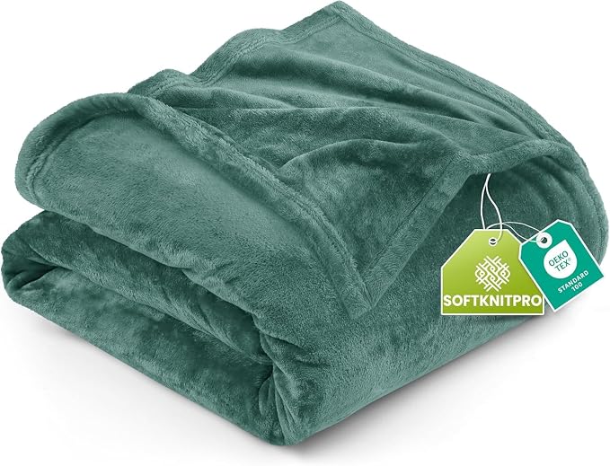 Utopia Bedding Ultra Soft Fleece Bed Blanket Full Size Celadon | Microfiber by UTOPIABEDDING