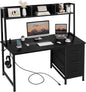 DLisiting Black Computer Desk by Unknown