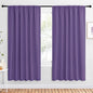 NICETOWN Bedroom Window Curtain Panels, Lilac Purple, 2 Panels, 62 in x 72 in by NICETOWN