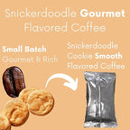 Sarasota Coffee Ground Packets | Gourmet Flavored Medium Roast Bulk Coffee Packs | Snickerdoodle | Low Acid Mold Free Singles Individual Pouches for 12 Cup Coffee Maker | 2 Ounce Bags, 36 Count