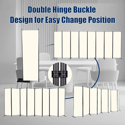 Room Divider 6FT Portable Room Dividers and Folding Privacy Screens, 8 Panel - Image 5