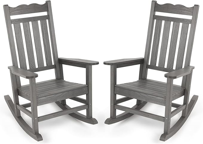Stoog Outdoor & Indoor Rocking Chairs Set of 2, All-Weather Porch Rocker by Stoog