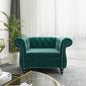 Living Room Chair, Modern Velvet Chesterfield Sofa Chair, Mid Century Single by RUSTYER