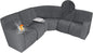 ALIECOM 100% Waterproof Recliner Sectional Couch Covers L Shape Stretch Corner by ALIECOM