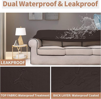 Easy-Going 100% Waterproof Couch Cover, 3 Cushion Couch Slipcover - Image 3