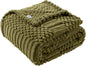 90x90 Inch Green Queen Large Blanket by LUSSENAHOME