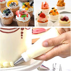 20 Inch icing bags Disposable, AMBESTAR 200 Pcs Large Pastry Bags Disposable, Thick Plastic Non-Slip Anti-Burst Cake Decorating Bag for Frosting Decorating Cake Cupcake Cookie, Easy to Squeeze