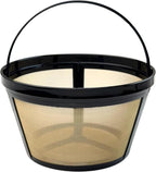 Reusable Coffee Filter, Eco - Friendly, Compatible with Mr. Coffee, Black+Decker, Cuisinart, Hamilton Beach and Other Standard 8-12 Cup Drip Coffee Makers, Replaces Paper, BPA Free (2 Pack)