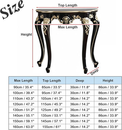 Vintage French Console Table, Wood Entryway Table - Image 3