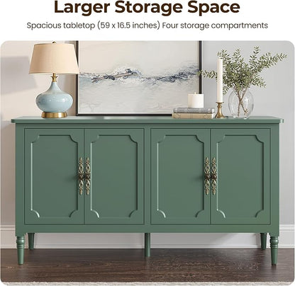 FansaFurn Console Table, Wood Buffet Sideboard, Media Credenza - Image 5