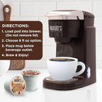 Maud's Fall Flavored Coffee Pods Variety Pack, 42ct, 6 Assorted Flavors, Medium Roast Coffee in Recyclable Single Serve Pods – 100% Arabica Beans, Compatible with Keurig K Cups Maker