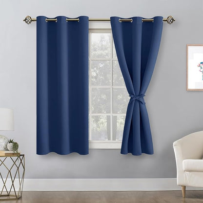 Short Blackout Curtains for Bedroom, 42 x 45 Inch, 2 Panels | Thermal Insulated - Image 8