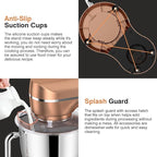 Mini Angel Stand Mixer,10-Speed 5QT Kitchen Electric Mixer,Tilt-Head Food Mixer with Dough Hook, Wire Whisk, Flat Beater, Stainless Steel Bowl (Champagne)