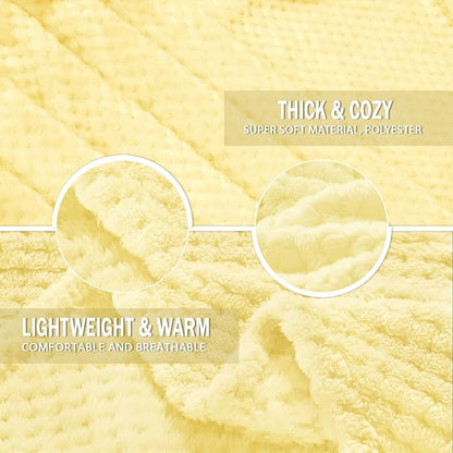 Exclusivo Mezcla Large Waffle Fleece Throw Blanket - Image 7