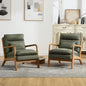 INZOY Accent Chairs Set of 2, Mid Century Modern Accent Chair by INZOY