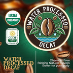 The Bean Organic Coffee Company Water Processed DECAF Pumpkin Spice, Medium Roast, Whole Bean Coffee, 5-Pound Bag
