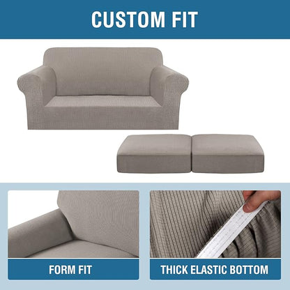 H.VERSAILTEX 3 Piece Stretch Sofa Covers - Image 4