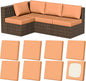 8Pcs Outdoor Cushion Covers, Stretch Patio Furniture Couch Chair Slipcovers | by VORSHAPE