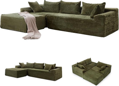 Korser 110" L-Shaped Modular Sectional Sofa - Image 8