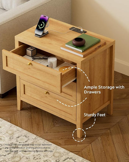 EYYTHUNG 3 Drawer Nightstand - Image 5
