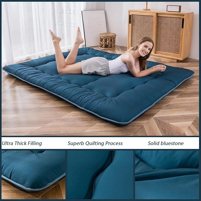 MAXYOYO Japanese Floor Mattress Futon Mattress, Thicken Sleeping Pad Foldable - Image 6