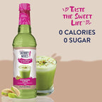 Jordan's Skinny Syrups Sugar Free Coffee Syrup, Pistachio Flavor Drink Mix, Zero Calorie Flavoring for Chai Latte, Protein Shake, Food & More, Gluten Free, Keto Friendly, 25.4 Fl Oz, 1 Pack