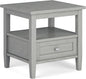 SIMPLIHOME Warm Shaker End Table by SimpliHome