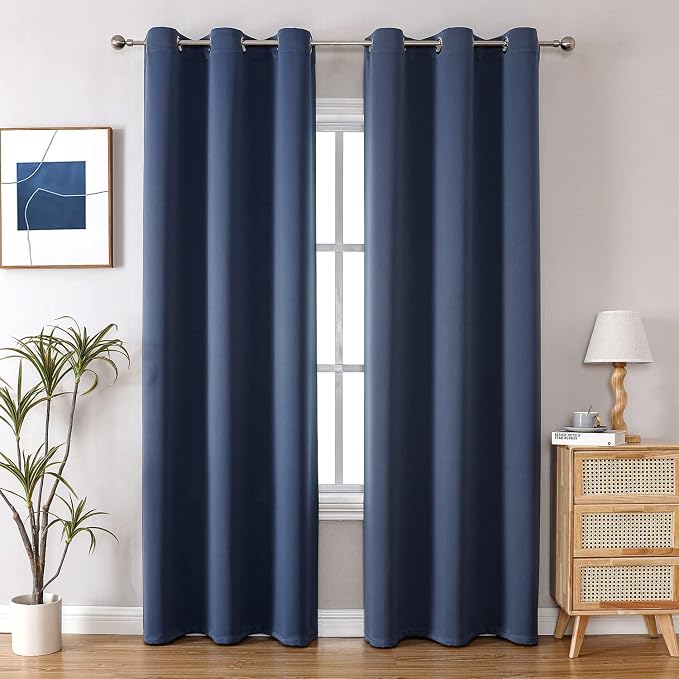ChrisDowa Blackout Curtains for Bedroom and Living Room 84 Inches Long | 2 by ChrisDowa